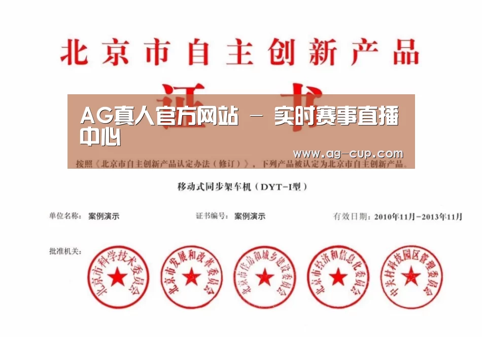 AG体育荣誉证书四
