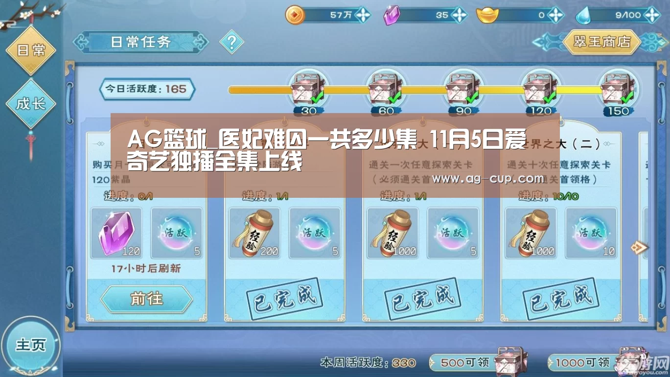 AG篮球_医妃难囚一共多少集 11月5日爱奇艺独播全集上线(图1) AG赛事